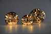 LED GLASS BALL METAL 8/10/12CM 3DLG