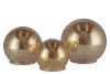 LED GLASS BALL AMBER 8/10/12CM 3DLG