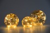 LED GLASS BALL AMBER 8/10/12CM 3DLG