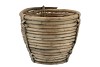 WICKER BAMBOO POT 17X15CM