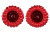 RASPBERRY VASE RED 37X37CM