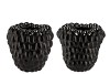 RASPBERRY VASE BLACK 30X30CM