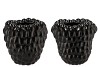 RASPBERRY VASE BLACK 37X37CM