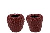 RASPBERRY VASE BORDEAUX 16X16CM