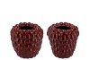 RASPBERRY VASE BORDEAUX 19X19CM