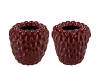RASPBERRY VASE BORDEAUX 24X24CM