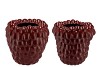 RASPBERRY VASE BORDEAUX 30X30CM