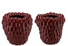 RASPBERRY VASE BORDEAUX 37X37CM