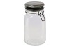 AMBER GLASS JAR WITH LID GREEN 11X22CM