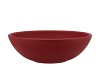 VINCI RED VELVET BOWL LOW 25X8CM