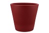 VINCI RED VELVET CONTAINER POT 24X22CM NM