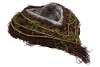 WICKER PLANTER HEART NATURAL  31X25X7CM