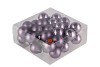 GLASS BALL ROSTED LILA 40MM P/36