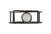 METAL RACK GREY CIRCLE GLASS TUBE 5X12CM