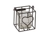 METAL RACK SQUARE HEART 10X10X21CM