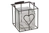 METAL RACK SQUARE HEART 14X14X27CM