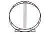 METAL RACK GREY CIRCLE GLASS TUBE 5X22CM