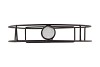 METAL RACK GREY CIRCLE GLASS TUBE 5X22CM