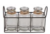 METAL RACK GREY BASKET BOTTLE 8X24X14CM