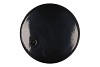 MARRAKECH BLACK CANDLE PLATE ROUND 22X2,5CM