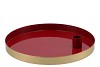 MARRAKECH BORDEAUX CANDLE PLATE ROUND 22X2,5CM