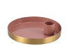 AMBER MARRAKECH PINK CANDLE PLATE 12X12X2,5CM