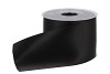 RIBBON GRAVE DOUBLE SATIN 60 BLACK 70MMX25M P/1