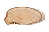 BIRCH SLICE OVAL 28X14X2CM P/1