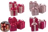 SPARKLE PINK GIFTBOX WITH LED S/3 25X20CM