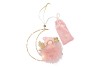 FLUFFY ENGEL HANGEND OLD PINK 14X4X18CM