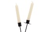 DOBRA BLACK METAL CANDLE PLUG 2X2X10CM S/4 NM