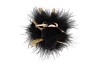 FLUFFY ENGEL ZITTEND BLACK/GOLD 7X10X15CM