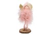 FLUFFY ENGEL STAAND OLD PINK 9X6X18CM
