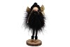 FLUFFY ENGEL STAAND BLACK/GOLD 9X6X18CM