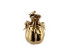 BIRD VASE SHINY GOLD 12X12X15CM