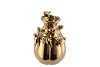 BIRD VASE SHINY GOLD 13X13X19CM