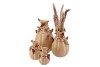 BIRD VASE SAND 13X13X19CM
