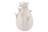 BIRD VASE MAT WHITE 22X25X37CM