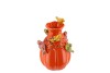BIRD VASE ORANGE 12X12X15CM