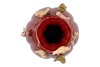 BIRD VASE BORDEAUX 22X25X37CM