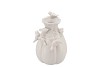 BIRD VASE MAT WHITE 13X13X19CM