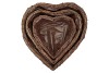 WICKER PLANTER HEART 32X13CM S/3