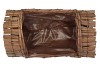 WICKER PLANTER CYLINDRICAL 31X17CM