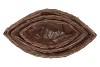 WICKER PLANTER OVAL 42X22X12CM S/3
