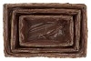 WICKER PLANTER RECTANGLE 36X24X15CM S/3