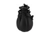 BIRD VASE MAT BLACK 18X18X28CM