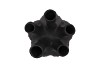 AGLIO MATT BLACK VASE 17X20CM NM