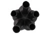 AGLIO MATT BLACK VASE 26X35CM NM