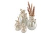 BIRD VASE WHITE PEARL 12X12X15CM