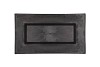 MELAMINE GREY TRAY RECTANGLE 28X16X3CM NM